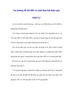 Xu hướng đề thi ĐH và cách làm bài hiệu quả môn Lý ppsx