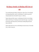 Sử dụng vitamin và khoáng chất cho trẻ em pot