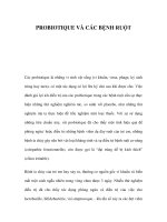 PROBIOTIQUE VÀ CÁC BỆNH RUỘT doc