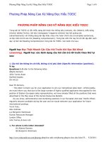 Phương Pháp Nâng Cao Kỹ Năng Đọc Hiểu TOEIC pps