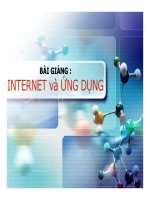 Bài giảng: INTERNET và ỨNG DỤNG docx