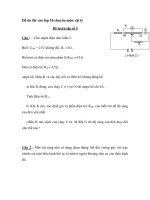 Đề ôn thi vào lớp 10 chuyên môn vật lý - Đề luyện tập số 5 pot