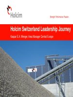 holcim switzerland leadership journey kaspar ea wenger area manager central europe 2012 holcim ltd