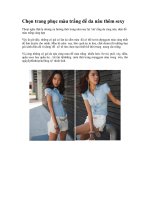 Chọn trang phục màu trắng để da nâu thêm sexy ppsx