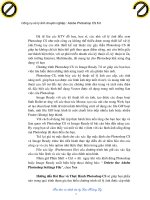 Tìm hiểu Adobe Photoshop CS8.0 phần 1 potx