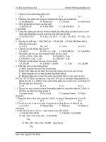 Bài tập trắc nghiệm hóa học lớp 12 docx