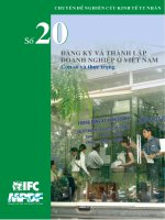 Đăng kí và thành lập doanh nghiệp ở Việt Nam ppsx