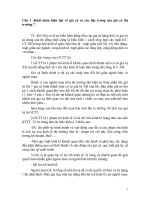 Đề cương ôn tập môn Lý thuyết về giá cả thị trường