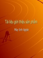 Tài liệu giới thiệu sản phẩm máy tính Apple docx