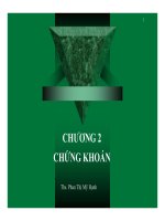 Bài giảng Thị trường chứng khoán: Chương 2  ThS. Phan Thị Mỹ Hạnh