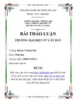 Bài thảo luận: Thương mại điện tử căn bản potx