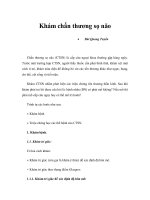 Khám chấn thương sọ não ppt