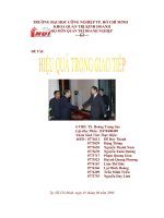 Tiểu luận hiệu quả trong giao tiếp