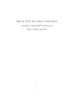 Đáp án Vật lý đại cương I pps