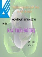 Tiểu luận Rác thải đô thị