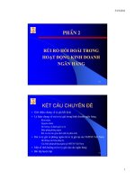 QUẢN TRỊ RỦI RO TRONG HOẠT ĐỘNG NGÂN HÀNG - Phần 2 ppt