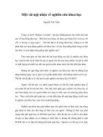 Một vài ngộ nhận về nghiên cứu khoa học ppsx