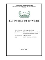 LVTN Xây dựng mô hình kinh doanh mới dựa trên hình thức kinh doanh tại Nhà hàng Thành Long