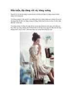 Đầu tuần, dịu dàng với váy dáng xuông potx