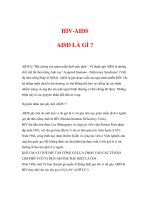 thông tin giáo dục sức khỏe - HIV-AIDS AISD LÀ GÌ docx