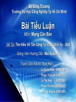 Đề Tài: Tìm Hiểu Về Tấn Công Từ Chối Dịch Vụ - DoS pps