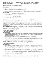 Đề khảo sát chất lượng lớp 12 lần 2, môn toán năm 2011 trường Đại học Vinh pot