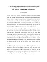 Về phản ứng phụ của bisphosphonates liên quan đến hoại tử xương hàm và rung nhĩ doc