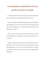 Sự trưởng thành của ngành dầu khí Việt Nam gắn liền với tên tuổi Võ Văn Kiệt doc