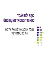 Giáo trình lý thuyết đồ thị đồ thị phẳng và bài toán tô màu đồ thị