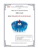 Tiểu luận phẩm chất nhà lãnh đạo giỏi doc