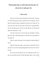 Phương pháp nâng cao chất lượng môn làm quen với chữ cái cho trẻ mẫu giáo lớn doc