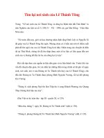 Tìm lại nơi sinh của Lê Thánh Tông doc