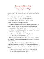 Tiêu chuẩn bao tay bảo hộ lao động bằng da, giả da và bạt - 1 pps