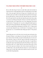 VUA TRẦN NHÂN TÔNG VỚI THIỀN PHÁI TRÚC LÂM 2 pptx