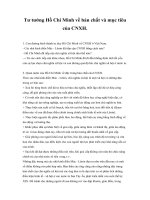 Tư tưởng Hồ Chí Minh về bản chất và mục tiêu của CNXH docx