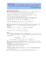 hình học giải tích trong mặt phẳng