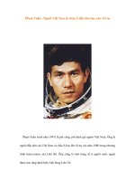 Phạm Tuân - Người Việt Nam & châu Á đầu tiên bay vào vũ trụ potx