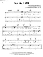 Bản nhạc Say my name sestiny child pps