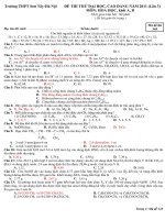 Đề thi thử đại học, cao đẳng năm 2011 lần 3 môn hóa học trường Sơn Tây-Hà Nội potx
