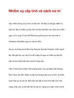 Nhiễm xạ cấp tính và cách xử trí doc