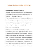 VĂN THƯ NGOẠI GIAO TRẦN NHÂN TÔNG 1 pps