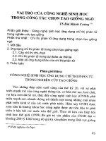 Công nghệ sinh học đối với cây trồng vật nuôi và bảo vệ môi trường - Quyển 2 part 5 pot