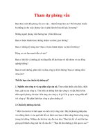 Khởi nghiệp thành công - Tham dự phỏng vấn doc