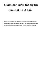 Giảm cân siêu tốc tự tin diện bikini đi biển ppt