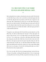 VUA TRẦN NHÂN TÔNG VÀ SỰ NGHIỆP XÂY DỰNG HÒA BÌNH THỜI HẬU CHIẾN - 4 pdf