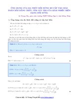 ứng dụng của đa thức đối xứng sơ cấp vào giải tóan bất đẳng thức, tìm cực trị của hàm nhiều biến dạng đối xứng