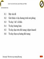Hướng tư duy lập trình đối tượng phần 1 pdf