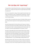 nơi nào có ý chí, nơi đó có con đường - Hai vận động viên “ngoại hạng” docx