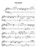 Bản nhạc Only Human pot