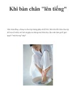 Khi bàn chân 